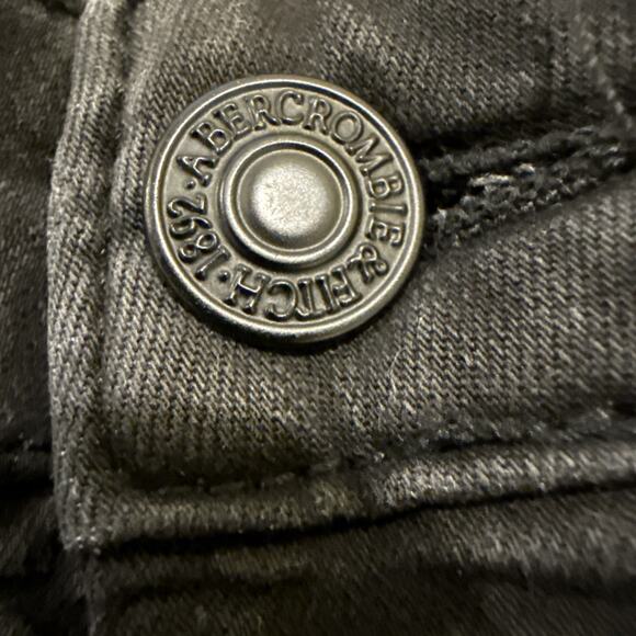 Abercrombie & Fitch Women SZ 25 x30 Super Skinny Jeans Signature Collection blk - Picture 9 of 15